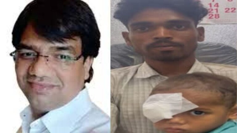भयंकर! 3 वर्षाच्या चिमुकल्याच्या डोळ्यात किडा घुसला, ऑपरेशननंतर डॉक्टरही चक्रावले doctor removed worm alive from 3 year boy shivpuri madhya pradesh