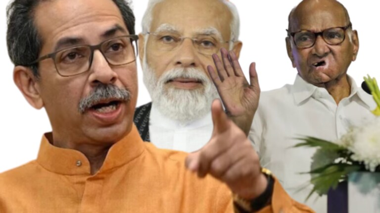 Uddhav Thackeray : “शरद पवार यांना संधी साधता आली असती”, ठाकरेंचे चिमटे shiv sena ubt slams ncp president sharad pawar over narendra modi tilak award