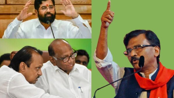 Sharad pawar ajit pawar meet : sanjay raut claim that eknath shinde will be remove as chief minister.