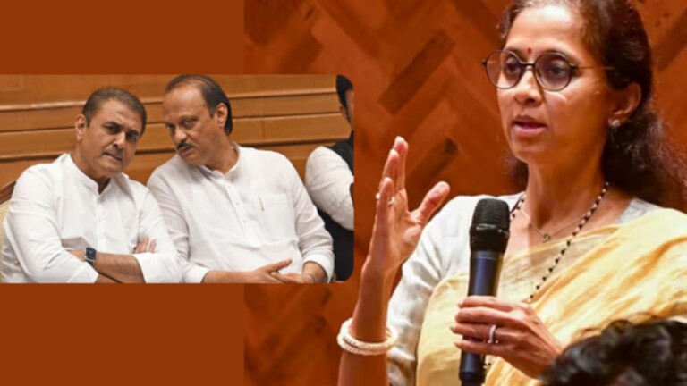 NCP, Ajit Pawar : “राष्ट्रवादीमध्ये अजूनही फूट पडलेली नाही”, सुळेंचं मोठं विधान Supriya sule said ncp will take action against ajit pawar and other 8 mla