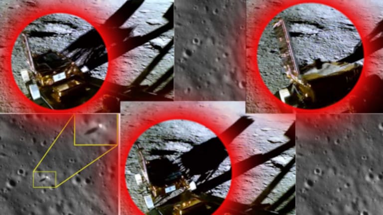 ISRO Chandrayaan 3 Pragyan Rover : प्रज्ञानचा ‘मूनवॉक’! चंद्रावर पहिला व्हिडीओ Pragyan Rover's exit from Vikram Lander : ISRO released the video. also Chandrayaan-2's orbiter has taken a picture of Chandrayaan-3's lander