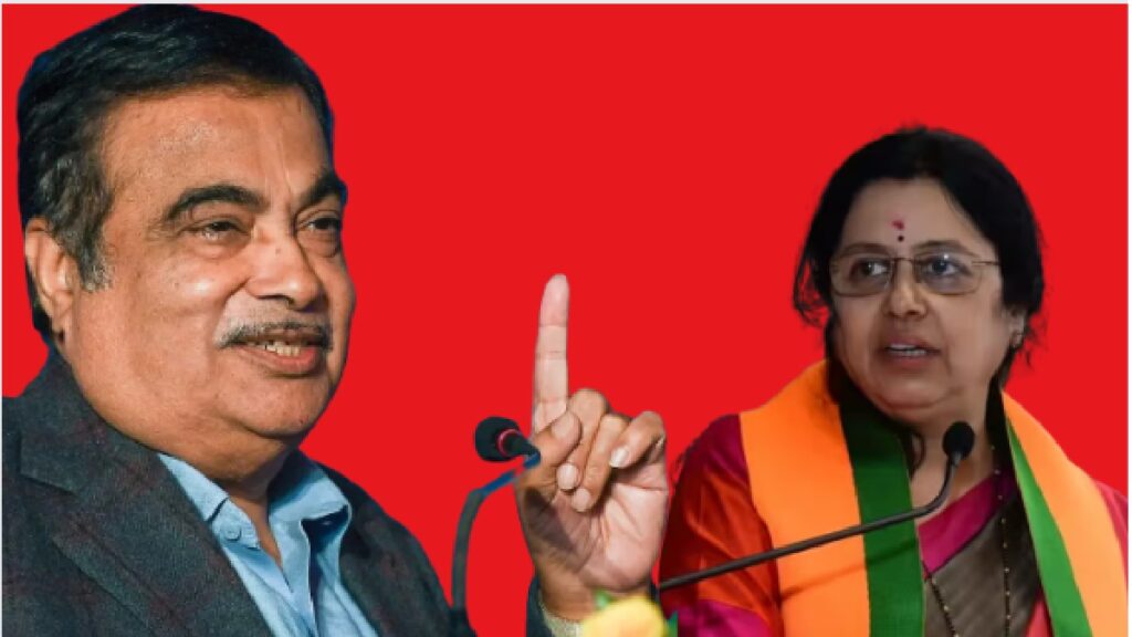 nitin gadkari meet medha kulkarni internal strife in bjp chandrakant patil