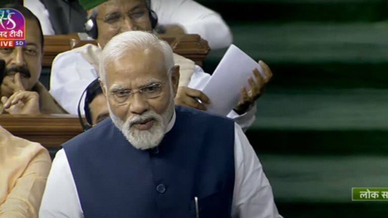 PM Modi: ‘अविश्वास प्रस्ताव आमच्यासाठी शुभ’, पंतप्रधान मोदी लोकसभेत असं का म्हणाले? pm narendra modi said oppositions no confidence motion is auspicious for us read big things of modi speech in lok sabha
