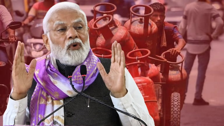 सिलेंडर आणि राजकारण.. Modi सरकारने का केली LPG सिलेंडरमध्ये 200 रुपयांची कपात? why did modi government cut price of lpg cylinders by rs 200 what is math of gas cylinders and politics