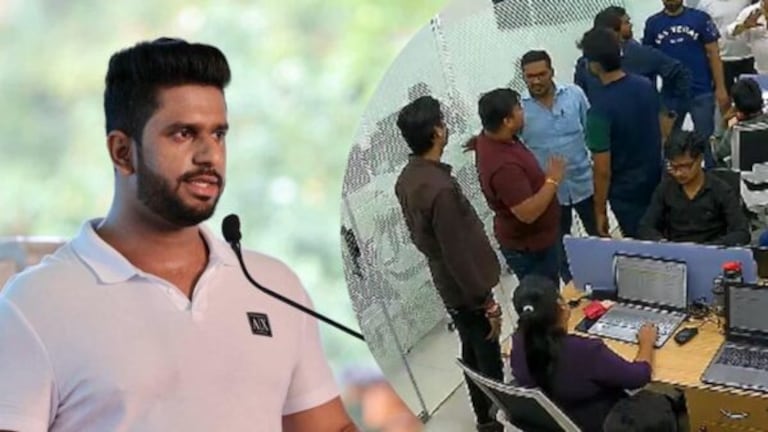 ‘तुम्हारा बाप बोल रहा हूँ’,आमदार सुर्वेंच्या कार्यालयात CEO सोबत काय घडलं? mumbai police filled case against raj surve who is son of mla prakash surve.