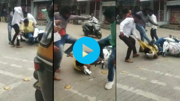 JalgaonJournalist Sandeep Mahajan attacked by shiv sena worker after raised 8 yrs old girl rape & murder case & asked questions to MLA Patil & CM Eknath Shinde & demanded justice.