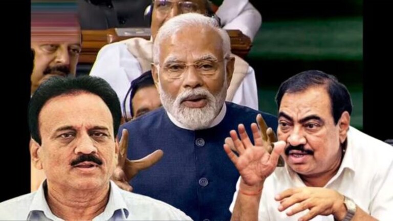 ‘…त्यावेळी गिरीश महाजन हाफ पँटवर फिरायचे’; एकनाथ खडसे का भडकले? Leader of Ncp eknath khadse recties bjp leader girish mahajan over shiv sena-bjp alliance.