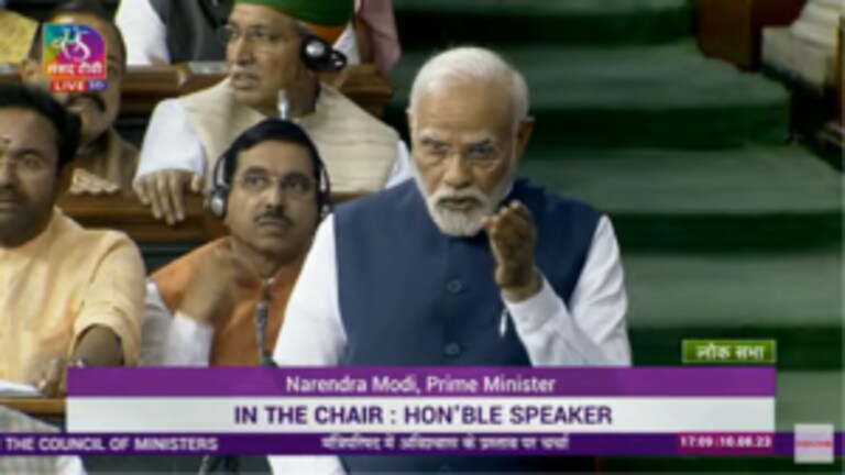 No Confidence Motion : सर्व रेकॉर्ड मोडून 2024 मध्ये परत येऊ; PM मोदींचा पलटवार Mumbai Tak