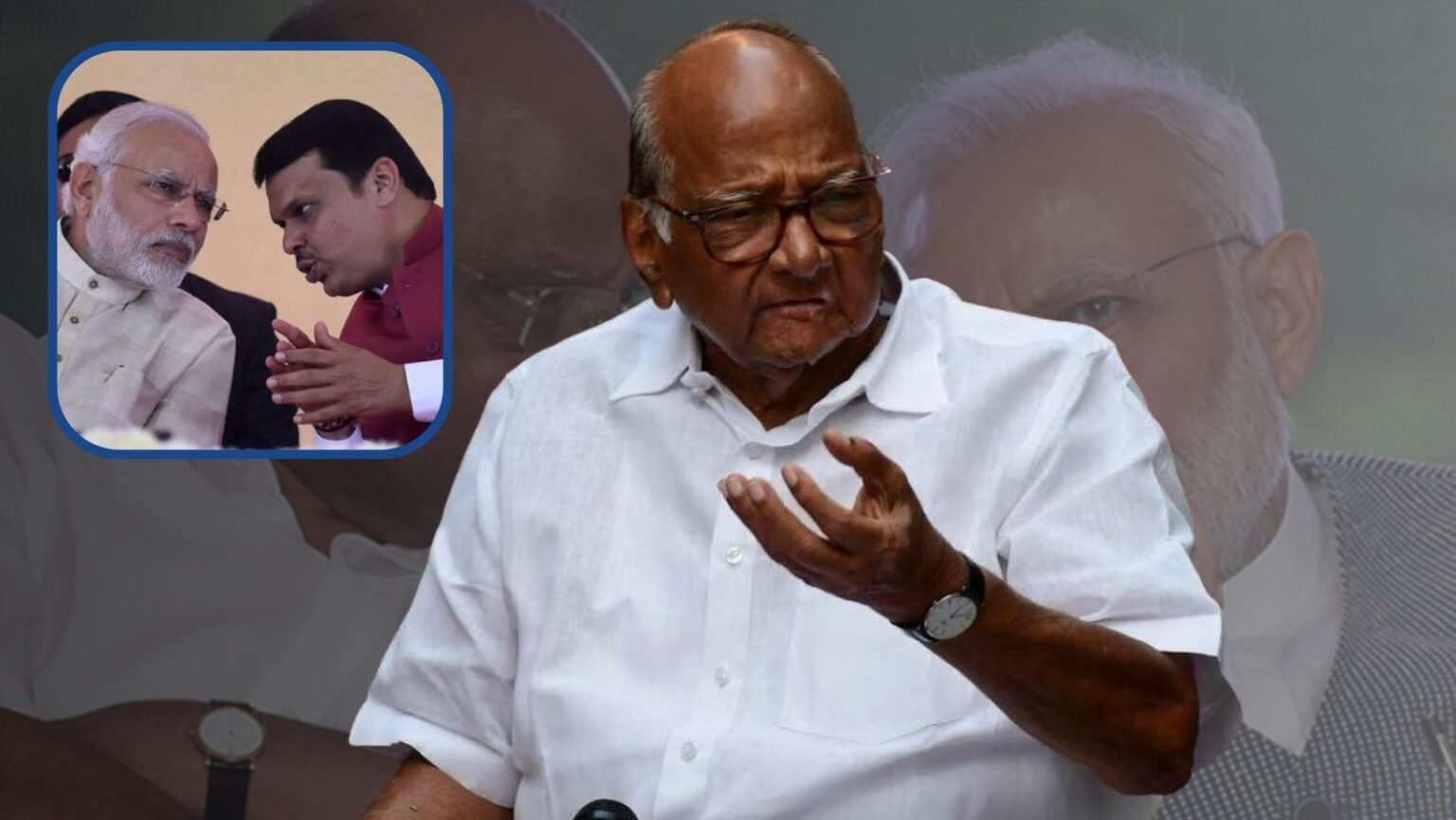 sharad pawar taunts pm modi on me punha yein and criticized also devendra fadnavis