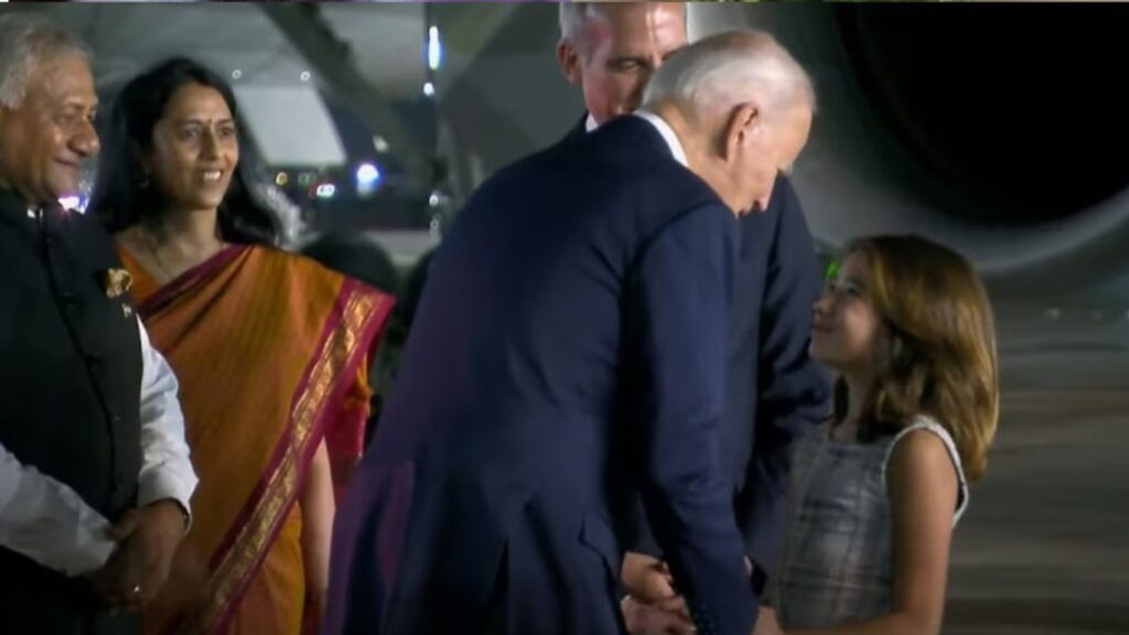 g-20 summit daughter maya president joe biden delhi airport ambasaddor eric garcetti