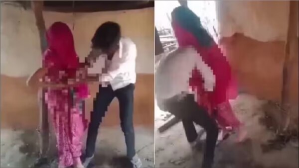 The husband kept trying to tear her clothes, his wife's pleadings had no effect on him. The people standing nearby kept watching the victim getting undressed and kept making videos in their mobiles.