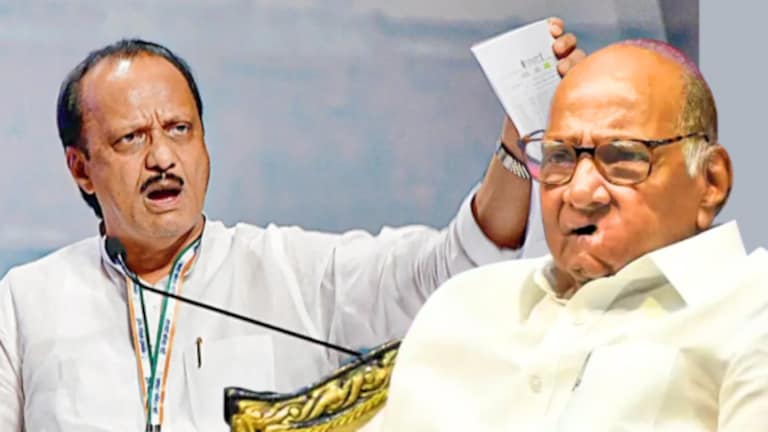 NCP Election Commission : ‘तो’ प्रश्न अन् अजित पवार चिडले, पुण्यात काय घडलं? election commission hearing on NCP Split : what said ajit pawar?