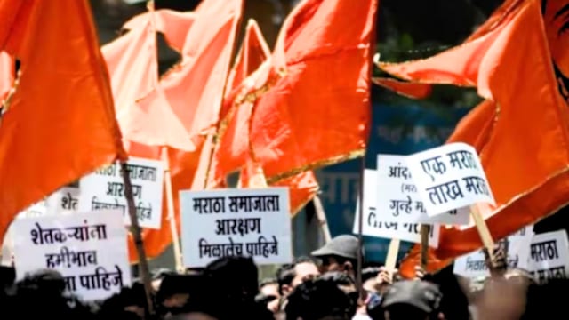 What is the reservation for Maratha caste in Maharashtra?