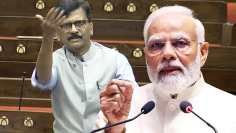 Sanjay Raut : गटारं, अंधभक्त, नेहरू… PM मोदींना डिवचलं; राऊत असं काय बोलले? Shiv sena UBT MP Sanjay Raut recites PM Narendra modi and his government approch towards science and technology
