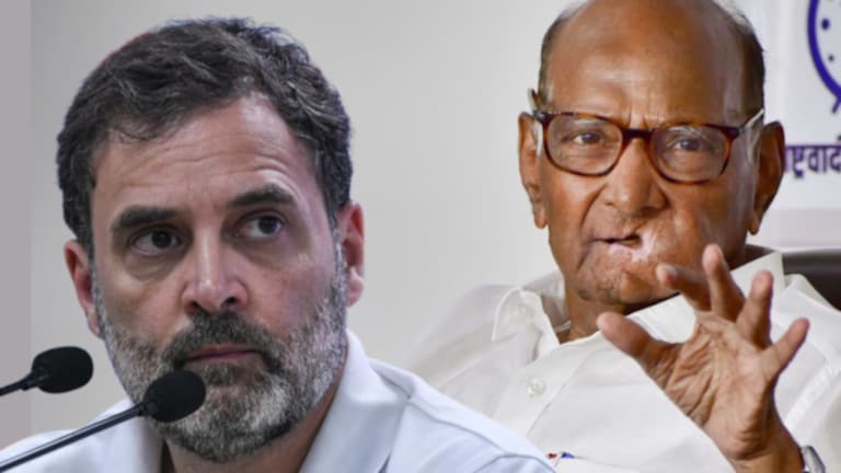 BJP : ‘आता गप्प का?’, शरद पवारांमुळे राहुल गांधी खिंडीत, नेमकं काय घडलं? NCP Chief Sharad Pawar is once again seen with industrialist Gautam Adani. BJP's national spokesperson Shehzad Poonawala targeted Rahul Gandhi.