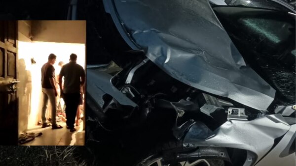 पुणे : भरधाव कारने स्थलांतरित मजुरांना चिरडले, तीन जण ठार car accident in pune district. three migrant workers died.