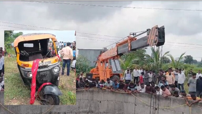 Pune Accident : तीन मृतदेह, दोघं जिवंत रात्रभर विहिरीत…,अंगावर काटा आणणारा रिक्षा अपघात pune saswad story rickshaw fell into well newly married couple and girl dies two people rescue shocking story