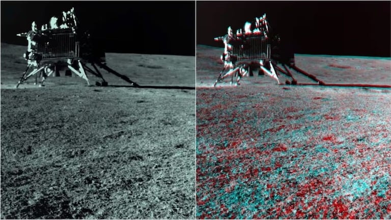 Chandrayaan 3 : चंद्रावर चालण्याचा फील! ISRO ने शेअर केले विक्रम लँडरचा रंगीत फोटो Indian Space Research Organization (ISRO) has released 3D picture of Vikram Lander of Chandrayaan-3.