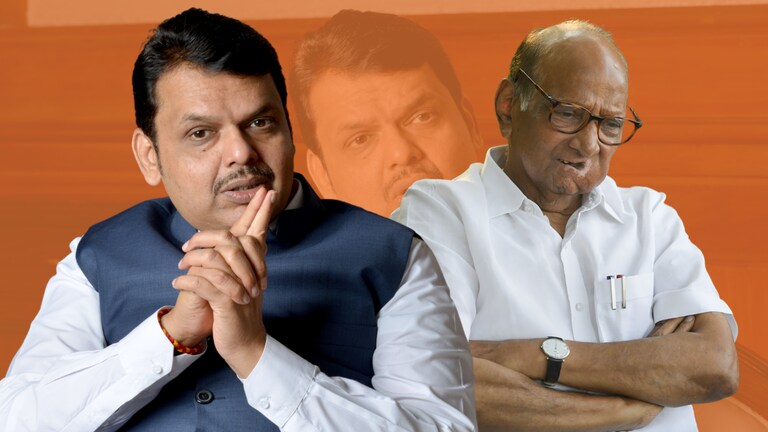 Maratha Morcha: ‘अजितदादा सोबत आल्याने पवार चिडलेत’, जालना लाठीहल्ल्यावर बोलताना फडणवीसांनी डिवचलं maratha morcha sharad pawar is angry because ajit pawar came with us devendra fadnavis taunts pawar while speaking on jalna lathi charge