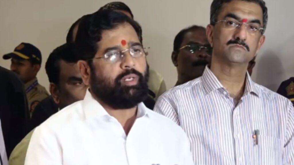 Eknath shinde maratha reservation press conference