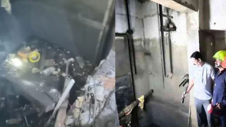 Thane: भयानक! 7 कामगारांचा जीव घेणारी लिफ्ट 40 व्या मजल्यावरून कशी कोसळली? Thane lift collapses from 40th floor 7 people Died