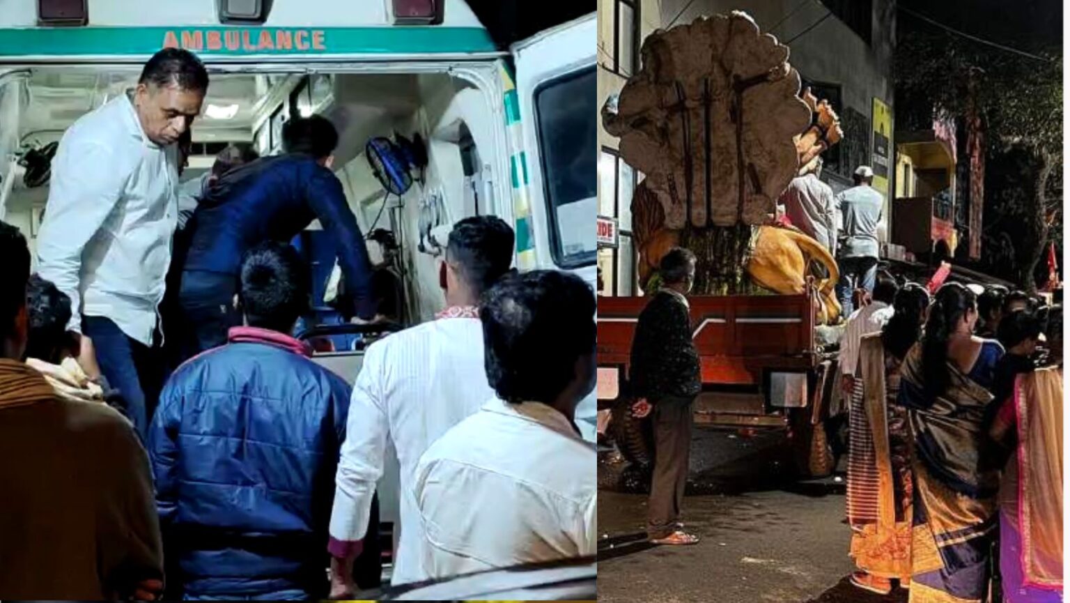 satara district mahabaleshwar 8 boys and girls injured due to generator explosion during durgadevi procession mirvnuk