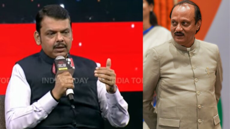 Devendra Fadnavis : ‘अजित पवारांना युतीत घेतलं, कारण…’, फडणवीसांनी दिलं उत्तर what said devendra fadnavis on bjp alliance with ajit pawar's ncp in india today conclave mumbai 2023