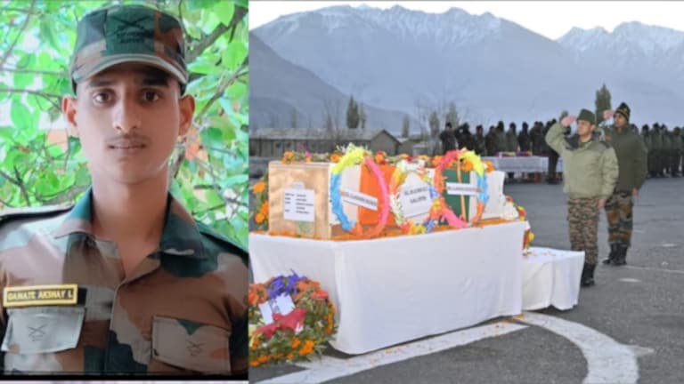 Akshay Gawate : महाराष्ट्राच्या सुपुत्राला वीरमरण! कुटुंबाला खरंच 1 कोटी 13 मिळणार? Indian Army soldier Akshay Laxman Gavate, posted in Siachen, Ladakh, is the first Agniveer to be martyred while deployed on the line of duty.
