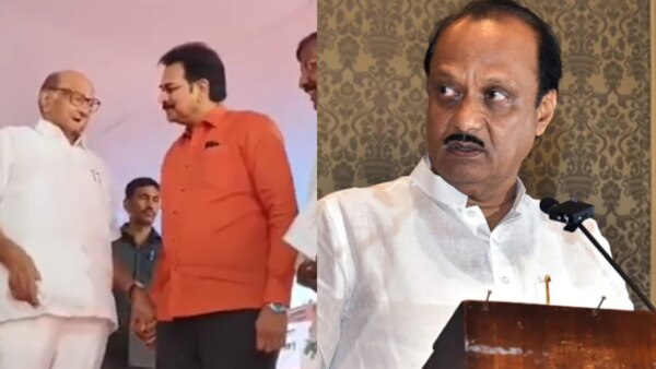 Sharad pawar and bjp leader harshawardhan patil met in daund.