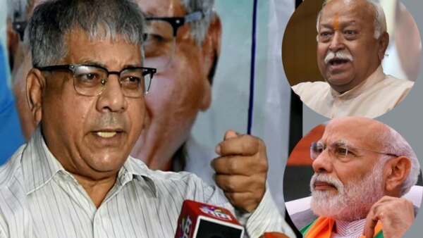 prakash Ambedkar targets Rss chief mohan Bhagwat and Narendra Modi.