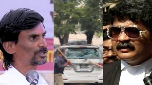 Maratha Reseravtion : Manoj Jarange Patil Reaction after gunaratna sadavarte vehicles vandalised incident