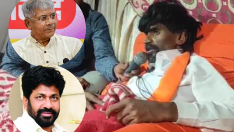 Manoj Jarange : प्रकाश आंबेडकर, बच्चू कडूंचं घेतलं नाव; जरांगे पाटील काय बोलले? Manoj Jarange patil Latest News in marathi : Jarange drink water after prakash ambedkar request