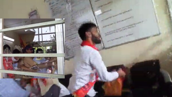 mns workers vandelized gokul dudh sangh office in borude