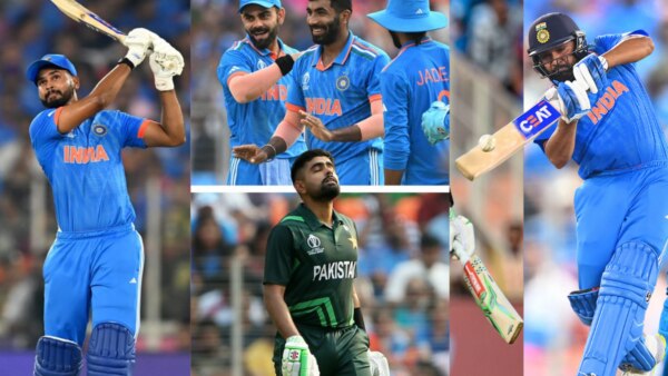 ICC World Cup 2023, ind vs pak : India defeated Pakistan badly by 7 wickets due to the stormy innings of captain Rohit Sharma.