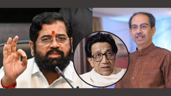 maharashtra politics : cm eknath shinde recites to uddhav thackeray after thackeray faction alliance with samajwadi parties.