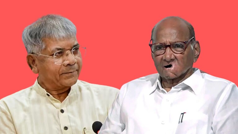Prakash Ambedkar: शरद पवार-आंबेडकरांची ‘चाय पे चर्चा’, नव्या चर्चेला उधाण meeting of prakash amdekar and sharad pawar political talks did not discuss India alliance no comment