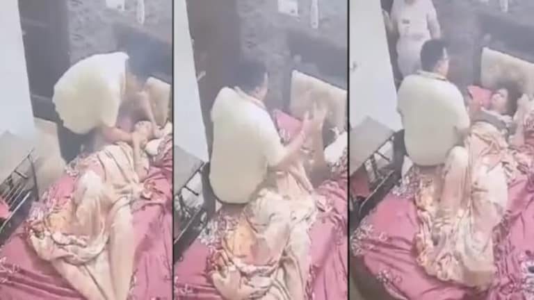 Video : जन्म देणाऱ्या आईचे जनावरासारखे हाल! गळा दाबला, डोकं आपटलं अन्… punjab viral video man brutally beaten hi 75 year old sick mother shocking story