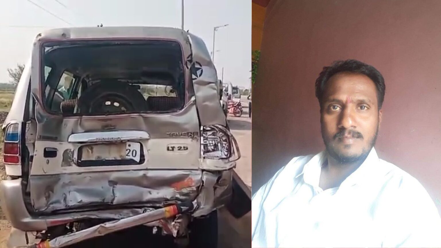 shivsainik car accident near kavthemahankal in sangli coming to mumbai for dussehra gathering one killed 4seriously