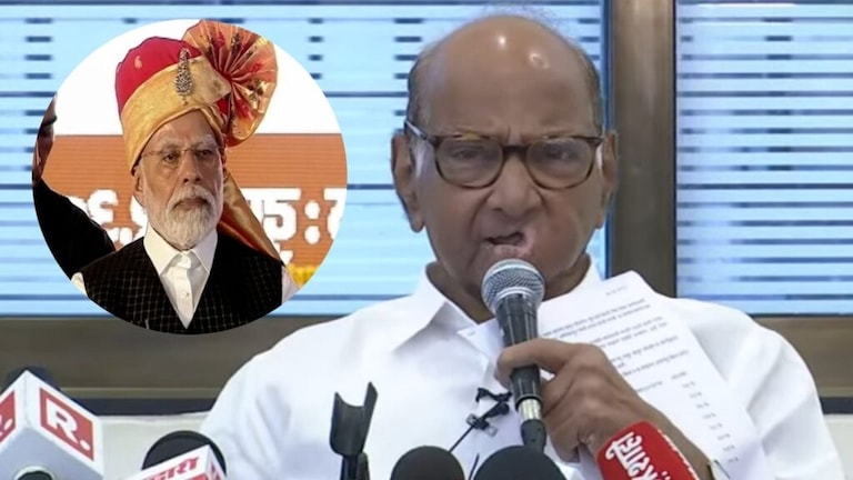 Sharad Pawar : PM मोदींच्या टीकेवर पवारांचा पलटवार, कृषीमंत्री असतानाची आकडेवारी देत प्रत्युत्तर sharad pawar reply pm narendra modi share statistics during his tenure as agriculture minister maharashtra politics