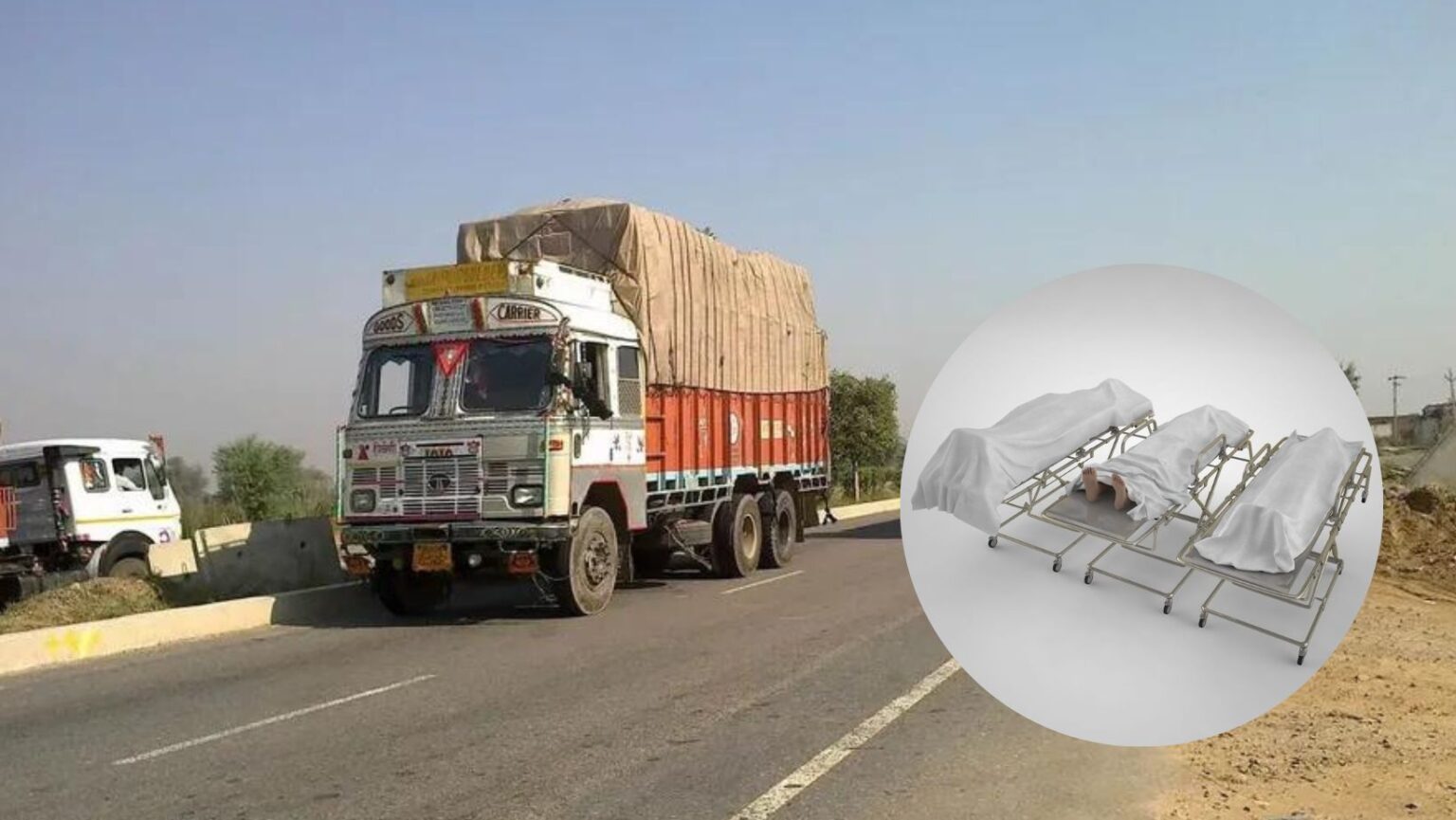 Gujrat Crime News Son wife and her live-in partner Crushed to death on the road by Truck