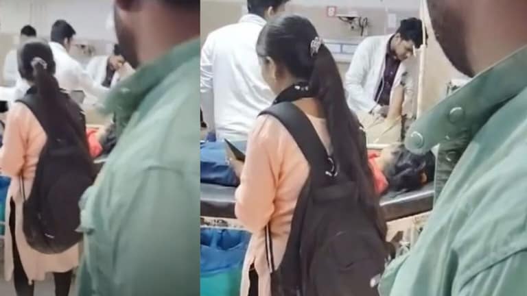 डॉक्टर की सैतान! मरणयातना भोगणाऱ्या एचआयव्ही पेशंटला अमानुष मारहाण accident victim beaten up by junior doctor not telling that he was suffering from hiv