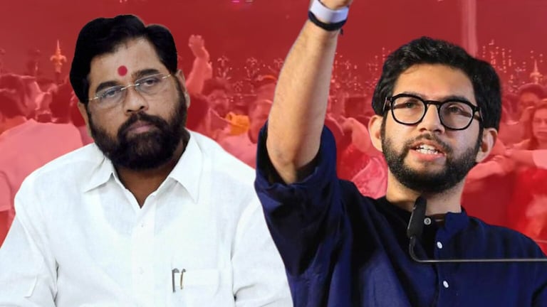 Shiv Sena: ‘बाप चोरणारे.. जे गुवाहटी, सूरतला पळून गेले त्यांनी..’, राड्यानंतर आदित्य ठाकरे संतापले Shiv Sena clash between workers of shinde group and thackeray group in front of balasaheb memorial aaditya thackeray got angry criticism on shinde group