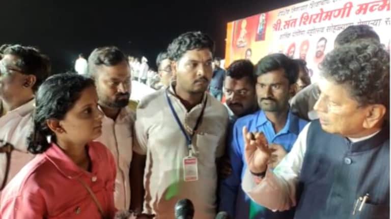 Deepak Kesarkar :’…तर तुम्हाला अपात्र करेन’, मंत्री केसरकर भावी शिक्षिकेवर का भडकले? deepak kesarkar education minister agree women teacher on teacher recruitment beed incident video