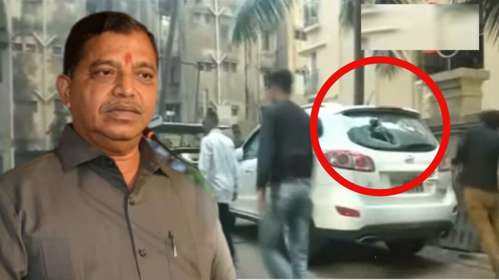 shiv sena ubt datta dalvi car vandalised three four youth shivsena shinde maharashtra politics