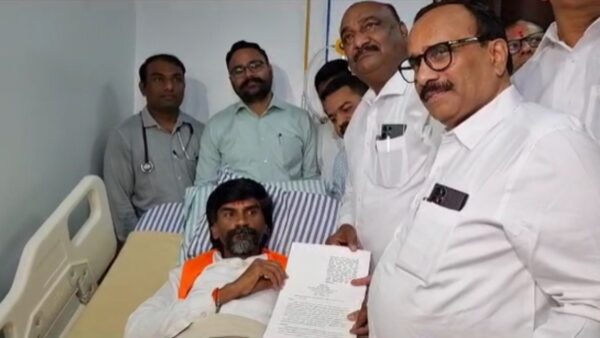 maratha reservation gr shinde government delegation mangesh chiwate atul save meet manoj jarange patil