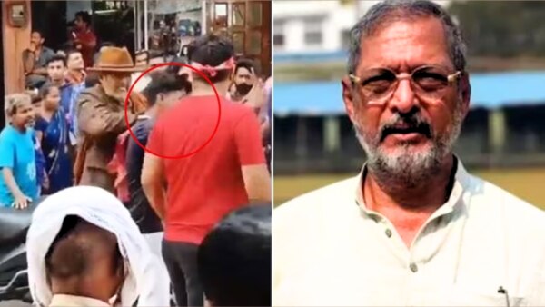 Bollywood actor Nana Patekar has slapped a fan in anger. video goes viral