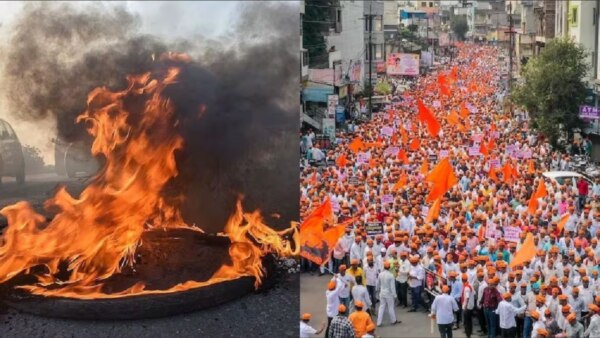 maratha reservation in marathi : The issue of Maratha reservation is witnessing fierce violence across Maharashtra.