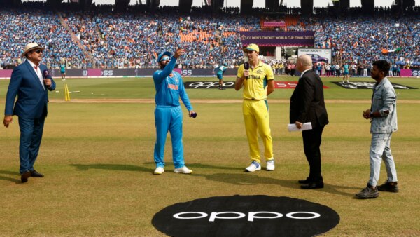 World Cup 2023 final : Australia has chosen to bowl first after winning the toss here.
