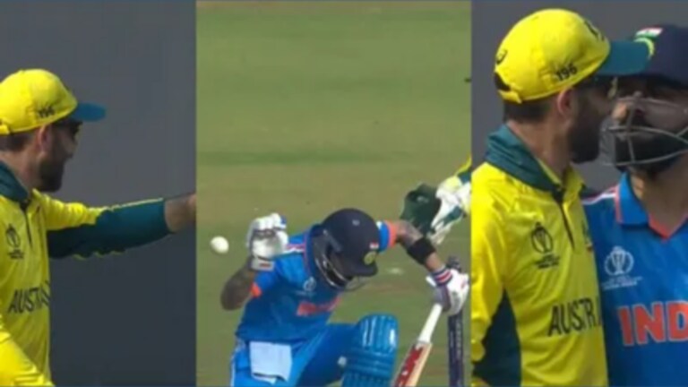 Ind vs Aus final : मॅक्सवेलने कोहलीला मारला चेंडू, नंतर विराटने…; व्हिडिओ झाला व्हायरल In the final match of ICC World Cup 2023 (World Cup 2023 Final), Australia's (India vs Australia) batsman Glenn Maxwell inadvertently hit the ball to Virat Kohli.