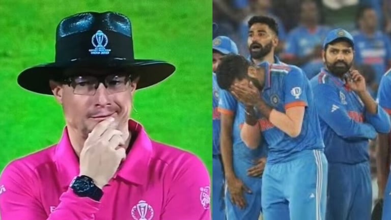 Richard Kettleborough : वर्ल्ड कप टीम इंडिया हरली, पण अंपायर का होतोय ट्रोल? ind vs aus final world cup 2023 richard kettleborough trolls after team india loss panauti